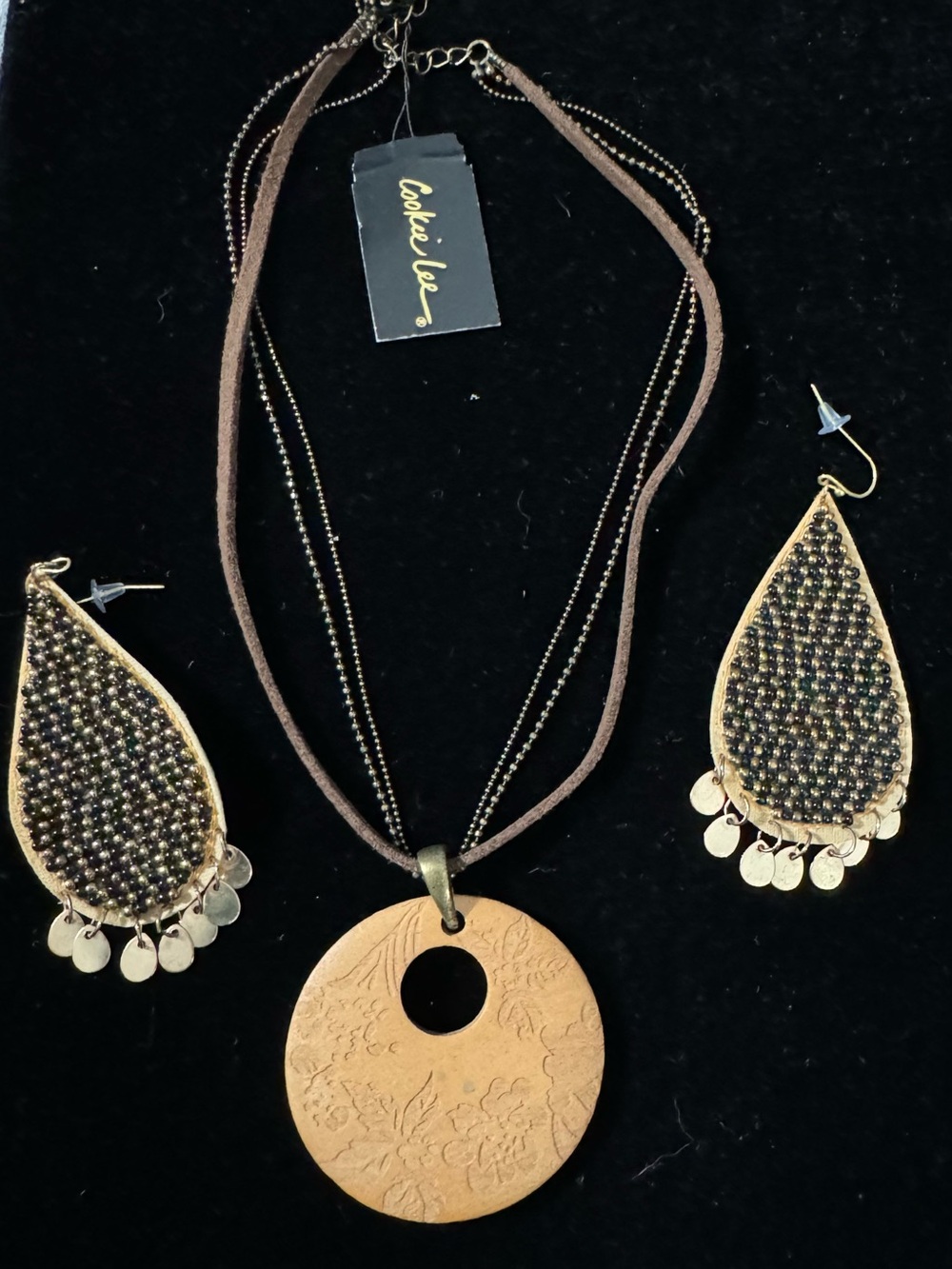 NWT! Cookie Lee Statement Necklace & Earring Set – Boho Chic Jewelry